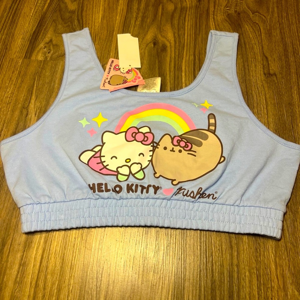 Hello kitty sanrio pusheen crop